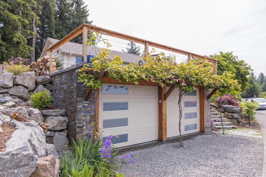 Garage and outdoor living space